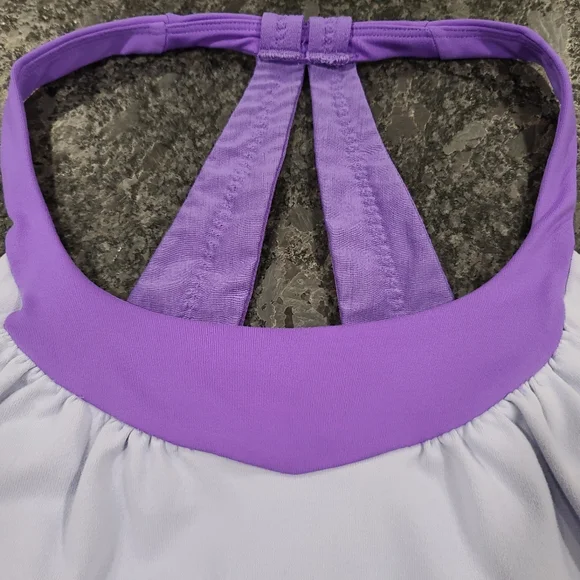 Lululemon Scoop Me Up Tank Built-In Bra Power Purple Racerback Halter Size 4 - Picture 7 of 14